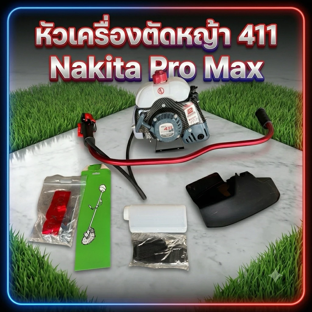 หัวเครื่องตัดหญ้า 411 nakita พร้อมอุปกรณ์ (ไม่รวมก้าน)