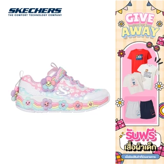 Skechers สเก็ตเชอร์ส รองเท้าเด็กผู้หญิง Girls Sweet Kickz Flower Friends Shoes - 303624L-WMLT (latest)