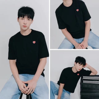 KOON KOON เสื้อยืด รุ่น HEARTBEAT ทรงโอเวอร์ไซส์ ไหล่ตกแบบพอดีไซส์ ใส่ได้ทุกวัน