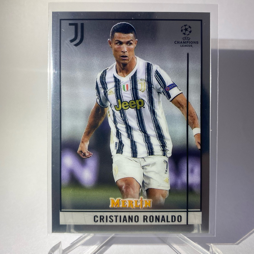 การ์ดนักฟุตบอล CRISTIANO RONALDO, CR7, JUVENTUS, TOPPS MERLIN 2021, No.50
