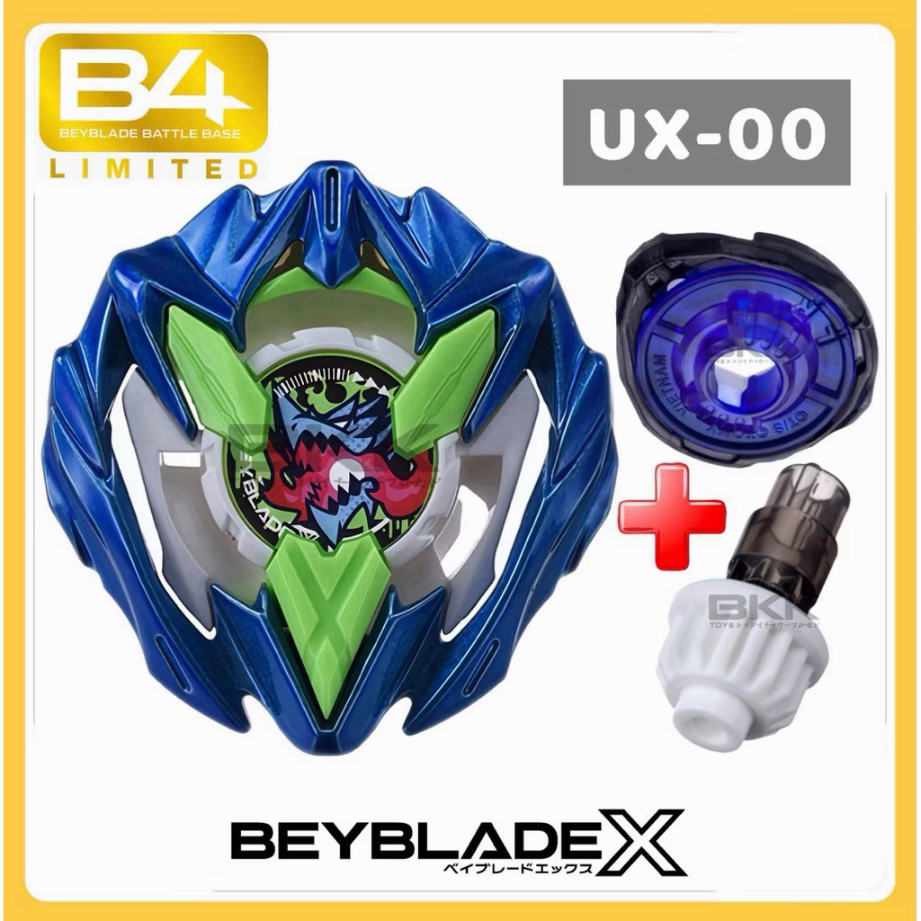 [ ของแท้ พร้อมส่ง ] น้ำเงิน ดำ ขาว TAKARA TOMY BEYBLADE X UX-00 DRAN BUSTER 1-60 A EXCLUSIVE ( SELEC