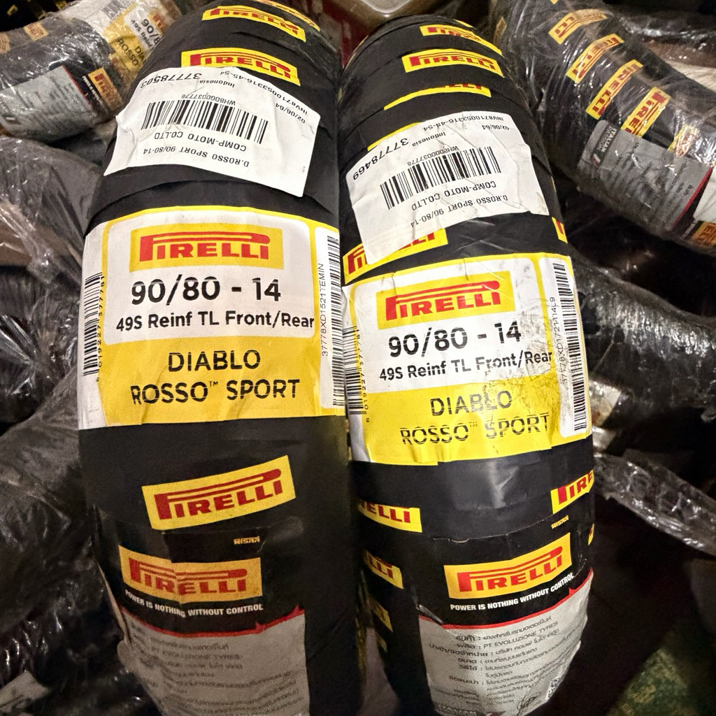 ยาง pirelli rosso sport  90/80-14(ปี21)