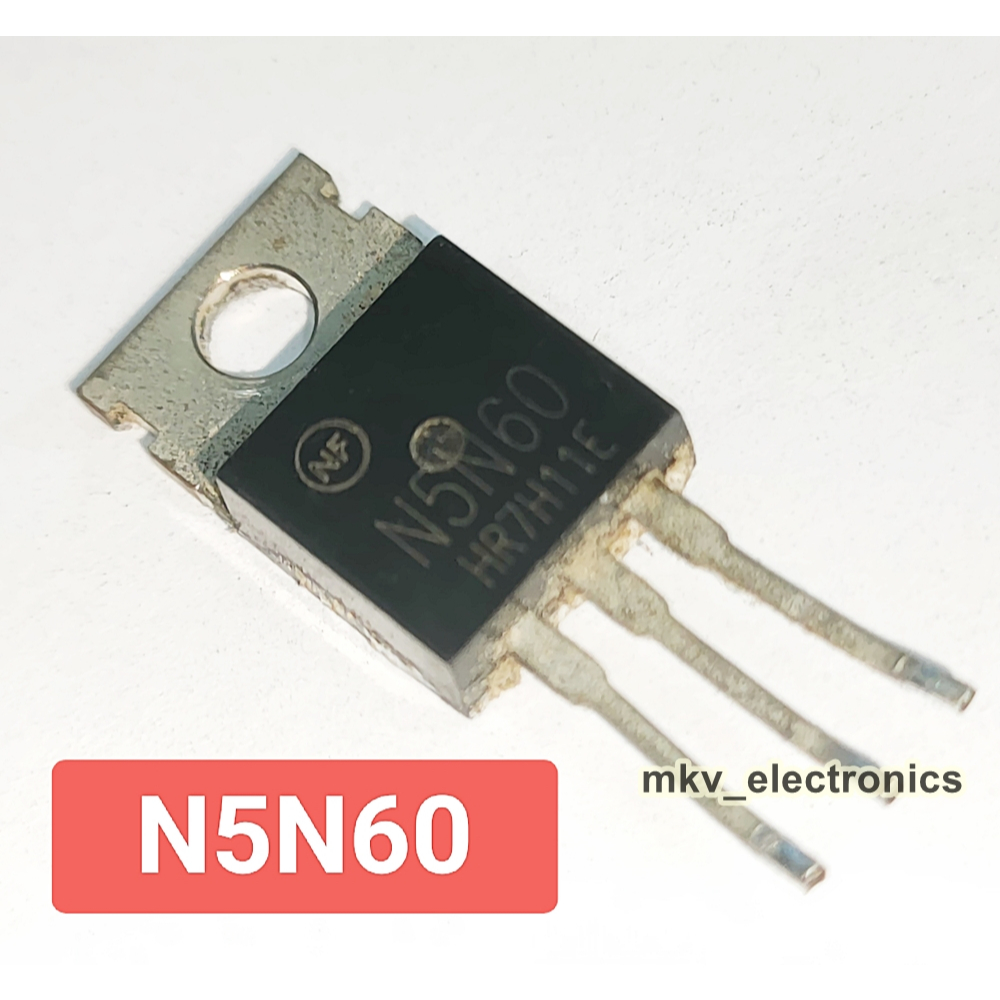 N5N60 , 5N60 มอสเฟต MOSFET N-Channel 5A 600V มือสอง รหัสสินค้า M02065