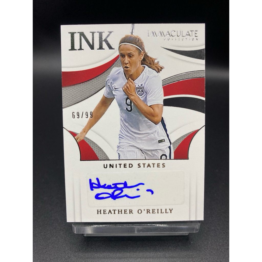 การ์ดฟุตบอล✍🏼ลายเซ็น Heather O’Reilly Auto 69/99 | 2021 Panini Immaculate Collection Ink