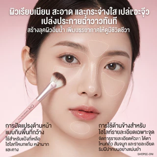 Oni Highlighting Professional Fan Brush for Highlighter & Blush,แปรงไฮไลท์,แปรงทรงพัด,แปรงปัดไฮไลท์