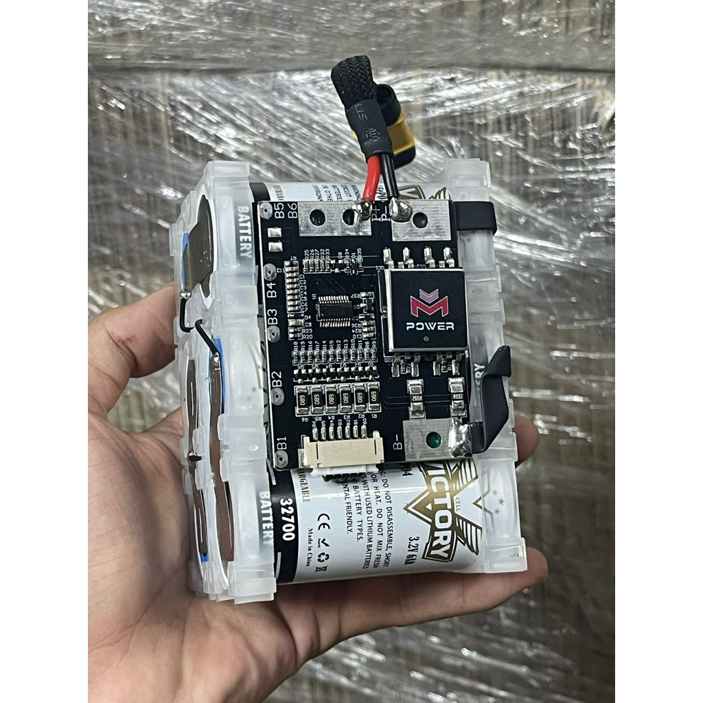 (พร้อมจัดส่งไม่ต้องรอ) แบตเตอรี่ลิเธียมฟอสเฟต 21V 6s 6,000mAh Mpower/Victory 32650 พร้อมใช้งาน
