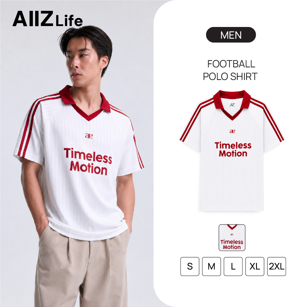 AIIZ (เอ ทู แซด) - AIIZ เสื้อโปโลฟุตบอลผู้ชาย AIIZ Men's Football Polo Shirt
