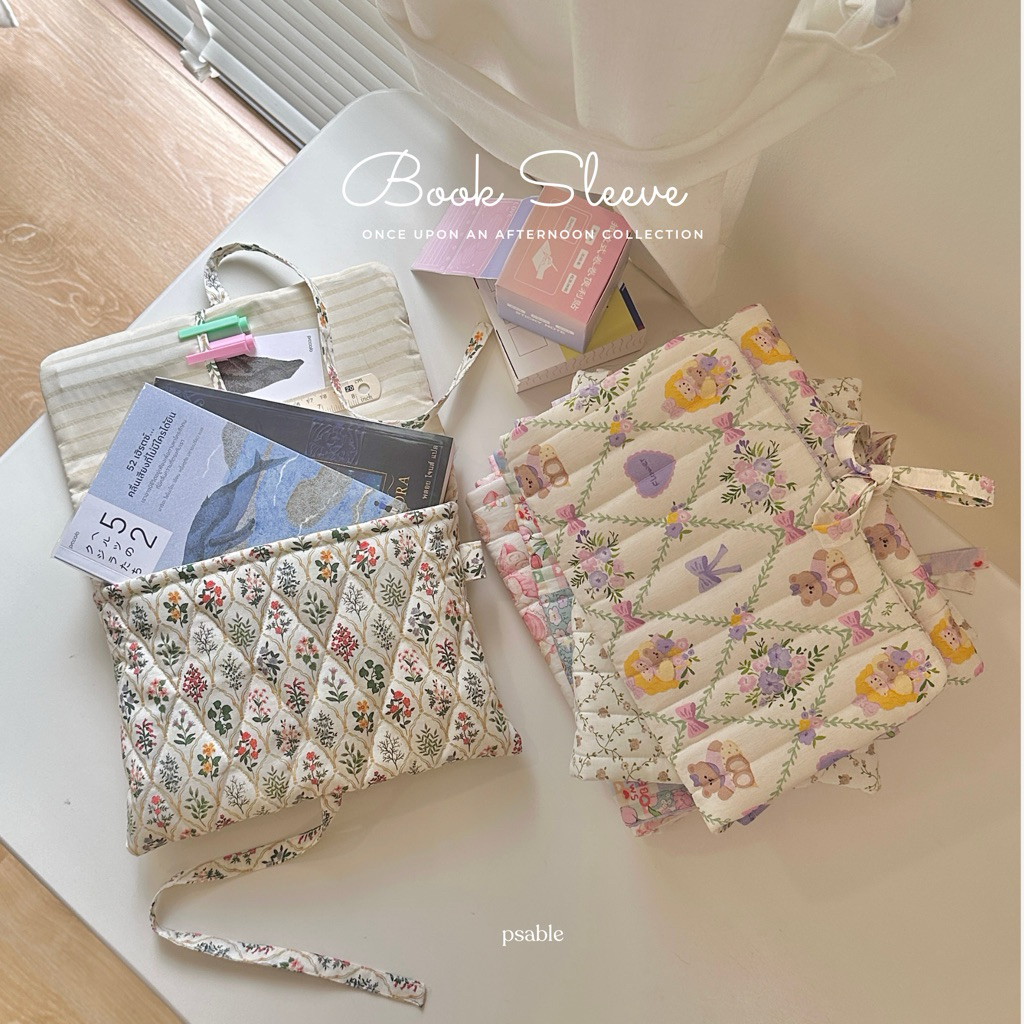 psable ♡ once upon an afternoon ♡ book sleeve • กระเป๋าหนังสือ • ซองผ้าใส่หนังสือ