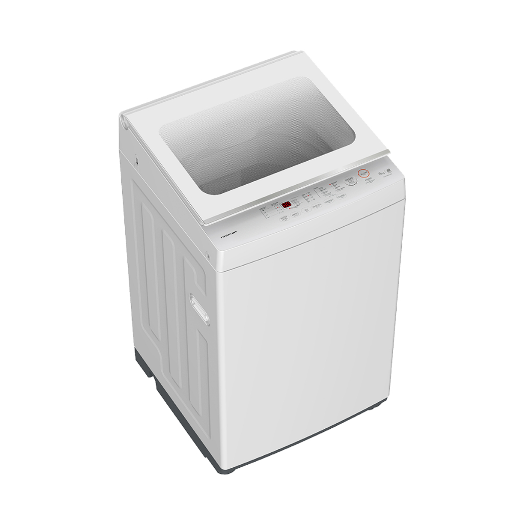 TOSHIBA เครื่องซักผ้าฝาบน 8 กก. รุ่น AW-M901BT(WW) ฝา Soft Close โปรแกรมซักด่วน ทำความสะอาดถัง ประกันมอเตอร์ 10 ปี