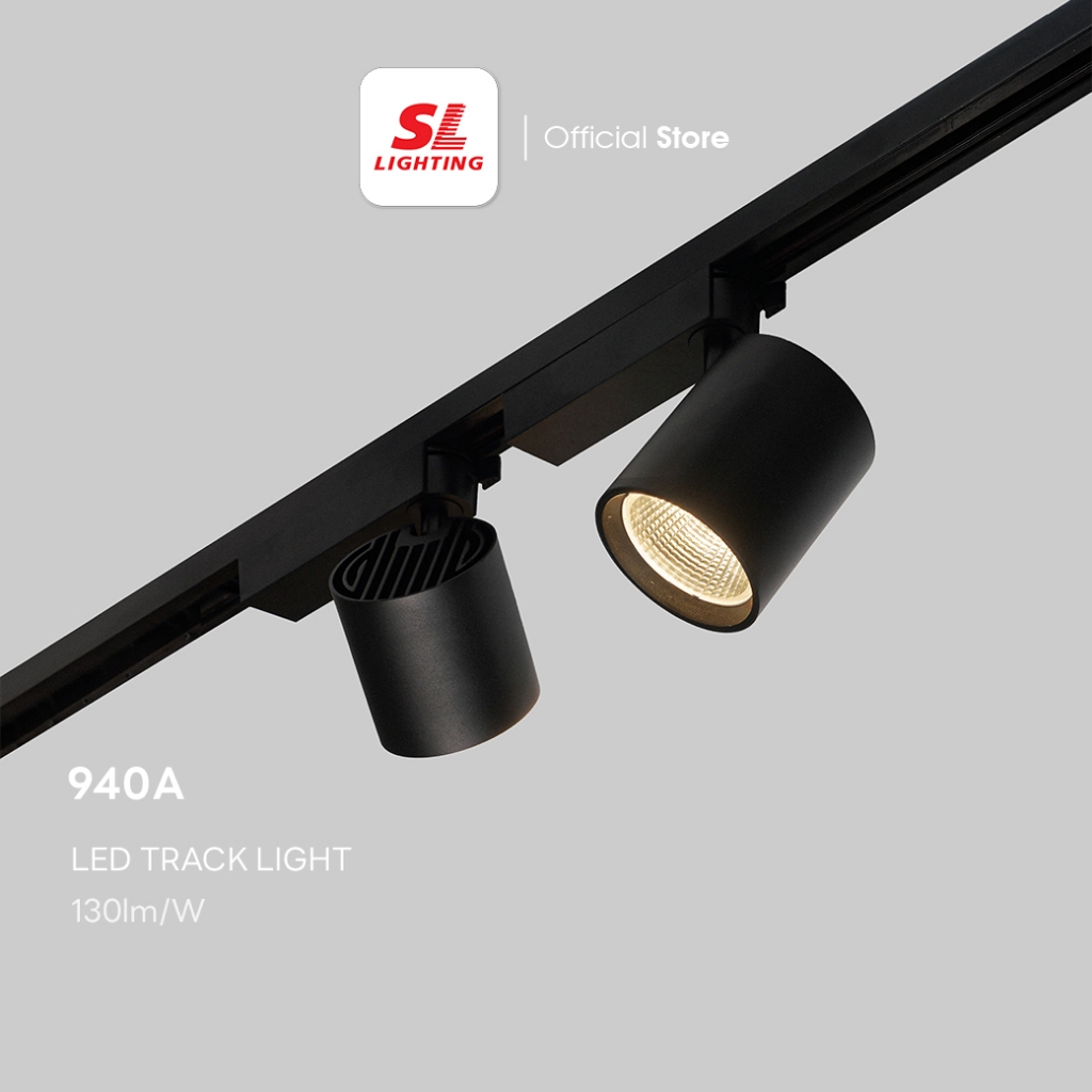 SL LIGHTING | โคมไฟแทร็คไลท์ LED Track Light รุ่น 940A แสง 3000K (มีให้เลือกขนาด 20W และ 30W / สีดำและสีขาว)