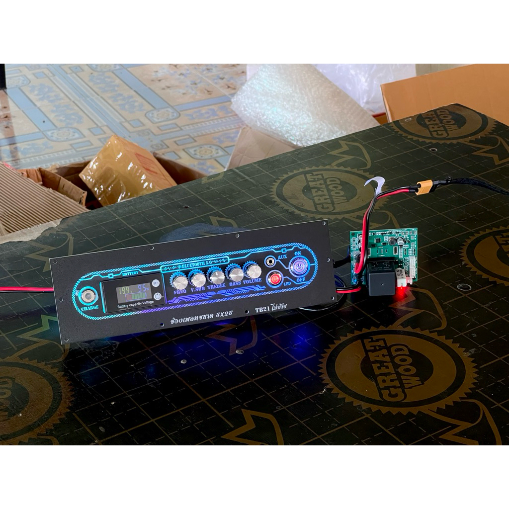เพลทเดินระบบ TB21 ซอร์ฟสตาร์ท BW 80a ขนาด 5x25 ไฟ RGB สวิตช์ VIP