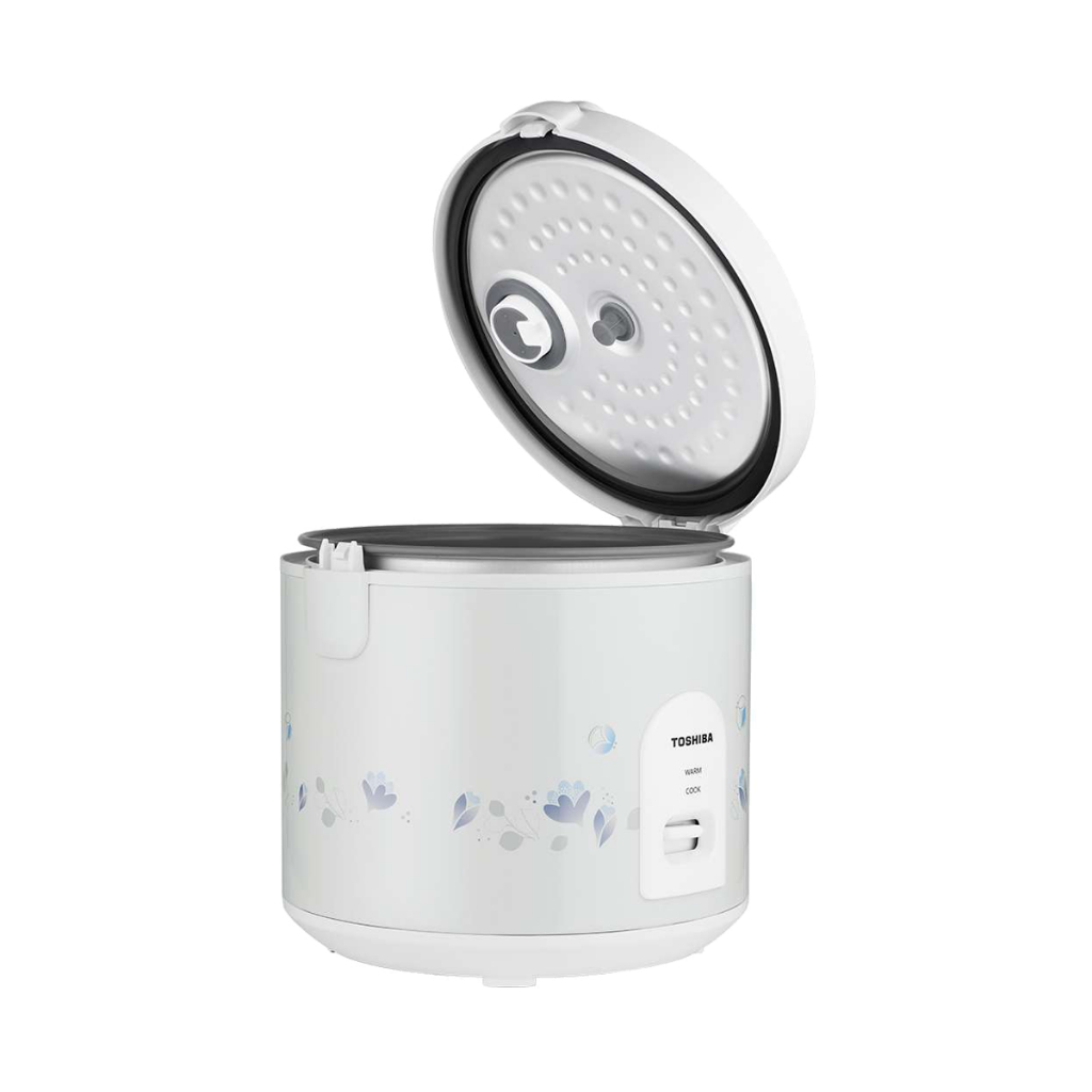 TOSHIBA หม้อหุงข้าว 1.8 ลิตร ระบบอุ่นทิพย์ รุ่น RC-T18JH(W) หม้อใน Healthy Flon 650W ฝาในถอดล้างได้ ประกัน 2 ปี