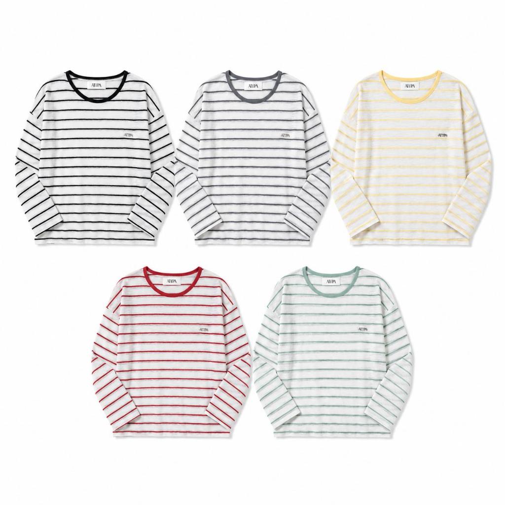 ATIPA - Breeze Stripe Longsleeve | เสื้อแขนยาว ลายทาง ดีไซน์เรียบง่าย เนื้อผ้าบางเบา โปร่งสบาย