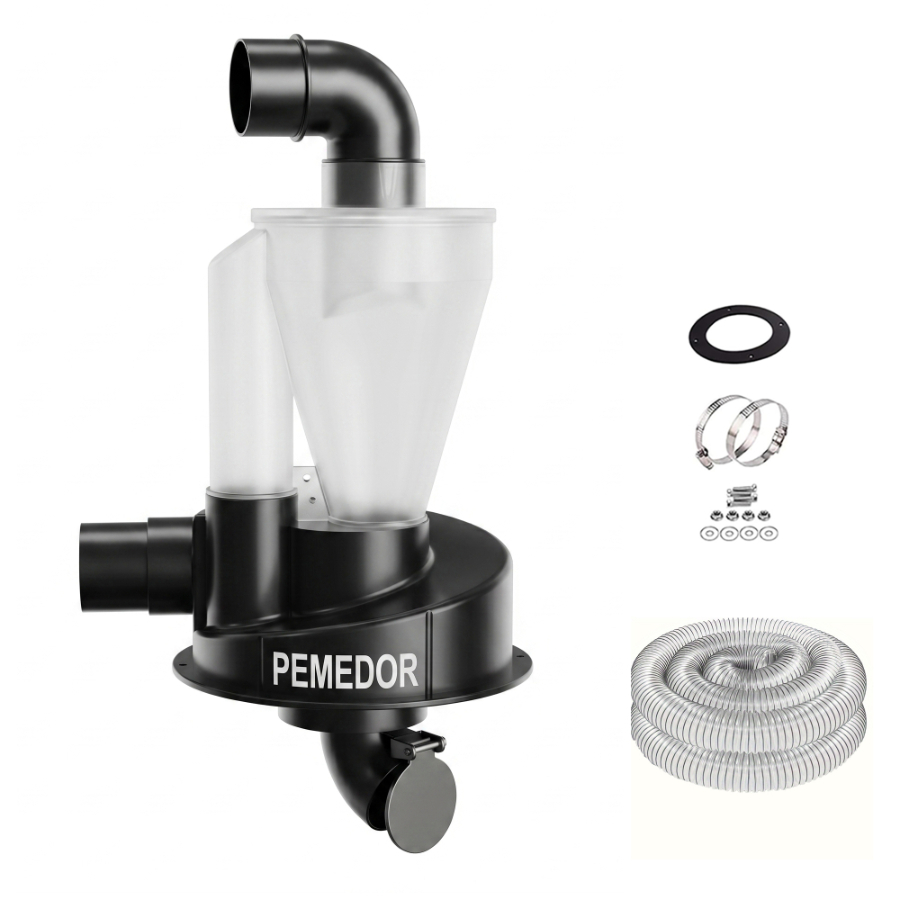 อัปเกรดใหม่ล่าสุด ตัวกรองการกรองสองรอบ 50มม./2.5นิ้ว Shop Vac ไซโคลน งานไม้ เครื่องดูดฝุ่นช่าง