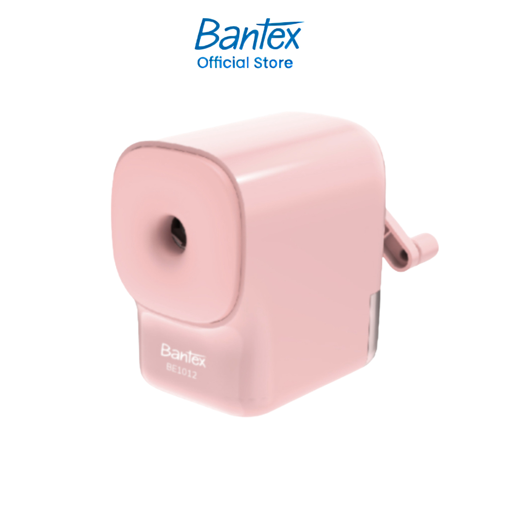 Bantex เครื่องเหลาดินสอ กบเหลามือหมุน ใบมีดคม ขนาดพกพา สีพาสเทล มี 2 สี แบบมินิมอล Sharpener