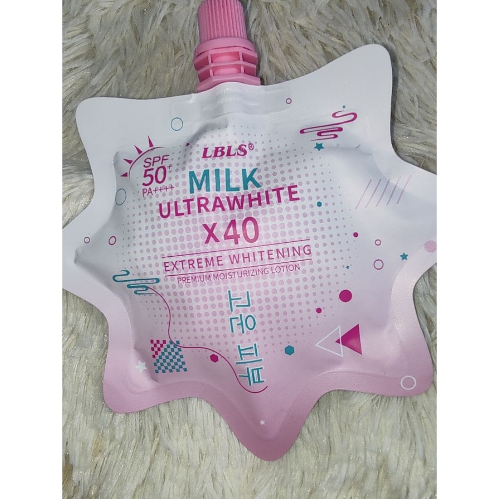 Milk Ultra White X40 Whitening Face and Body Sunscreen SPF50pa+++ Lotion 50g ผิวหน้าและผิวกายผิวขาวข