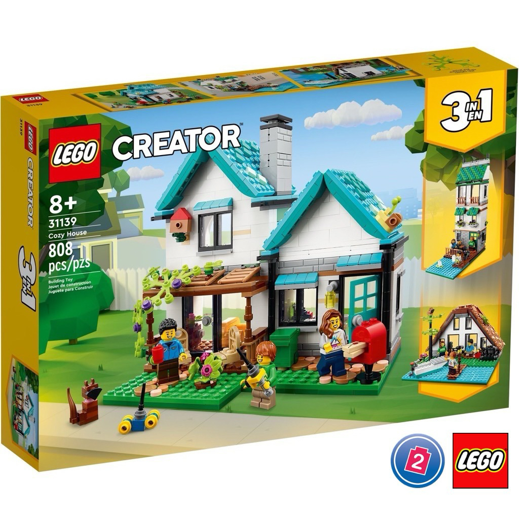 [มือ 1 ป้ายไทย] LEGO Creator 3in1 Cozy House 31139 เลโก้บ้านอบอุ่น (808 ชิ้น)