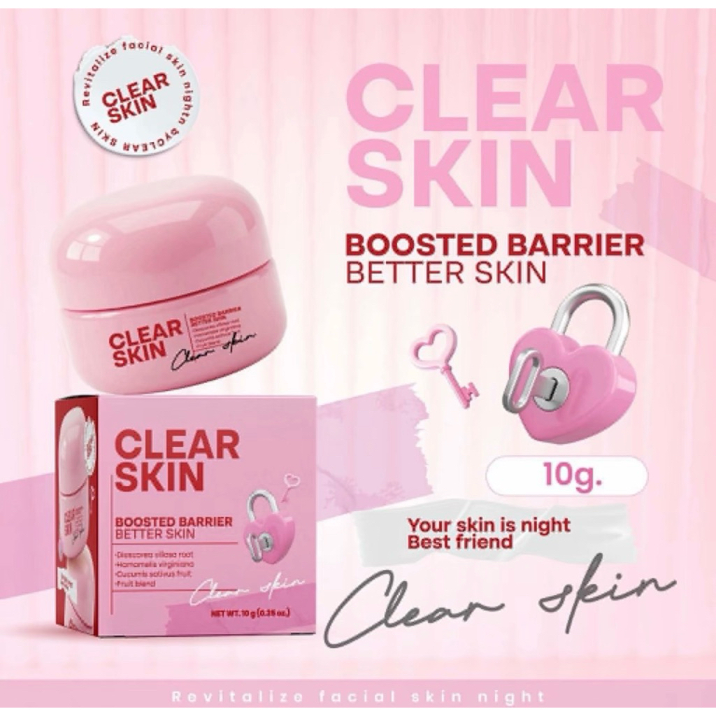 🔥มีส่งด่วน  ของแท้รับตรงแบรนด์ CREAMI Clear Skin ครีมบำรุงผิวหน้ากลางคืน  (ขนาด 10กรัม ) ช่วยให้ผิวหน้ากระจ่างใส