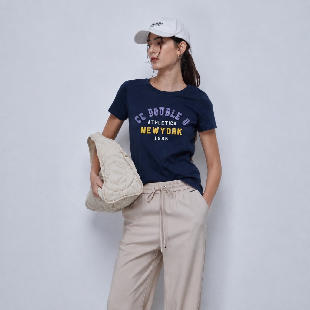 CC-OO เสื้อยืดคอกลมสตรี  (โพสต์นี้ XS และ S ค่ะ) ลายน่ารัก  สินค้าแท้ 100% เสื้อ CC-OO CCdoubleO CCOO