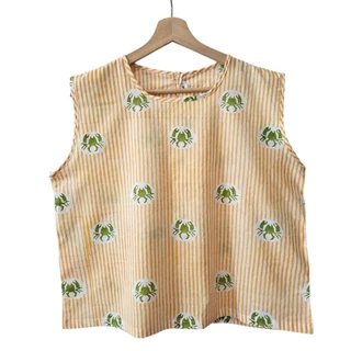 เสื้อคอกลมแขนกุด ไซส์40" และ 44" มีให้เลือกมากกว่า10ลาย ผ้าคอตต้อนอินเดีย
