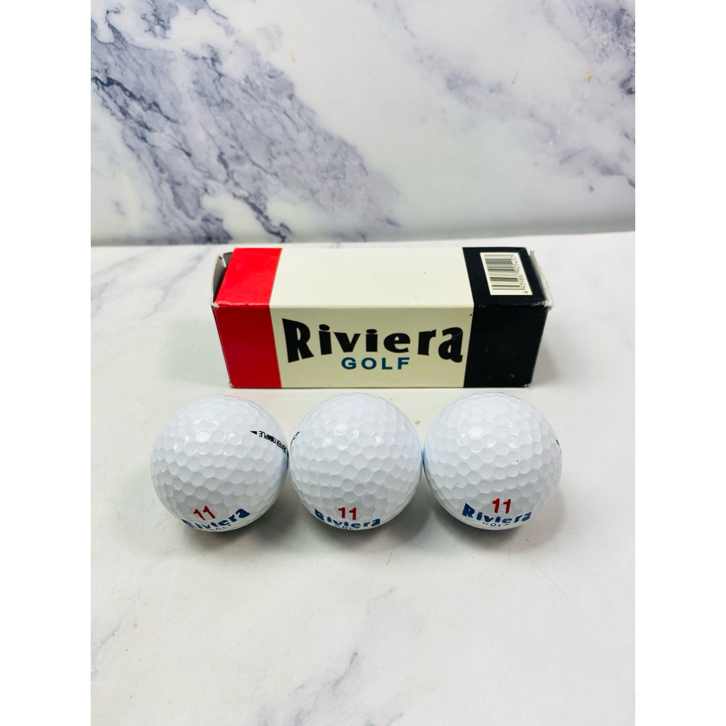 ลูกกอล์ฟแบรนด์ Riviera 11 จำนวน  3 ลูก Made in China (ลิ้นชักขาว8 : Riviera)สินค้าใหม่