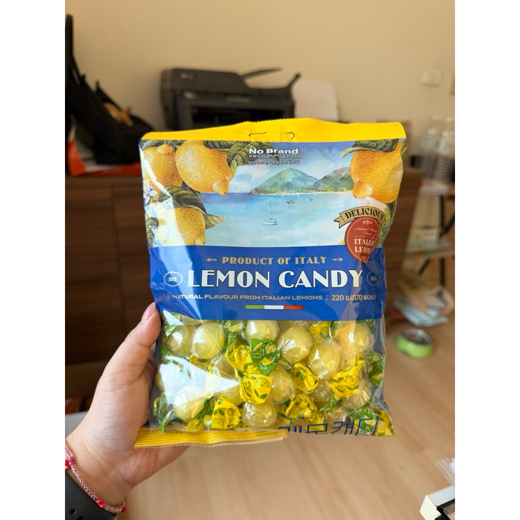 East No brand lemon candy 220 g. จากเกาหลี โนแบรนด์ ลูกอมเลมอน