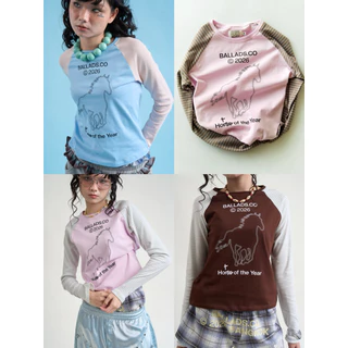 BALLADS Horse of the year Tee เสื้อยืดแขนยาว lot7 สีใหม่ 6 สี พร้อมส่งและพรีออเดอร์