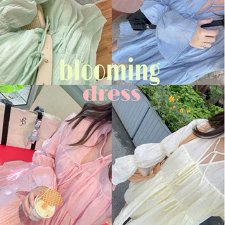dress013- 🍢🌷 blooming dress - col. 2 ( new fabric ) 〰️ 🧸✨
