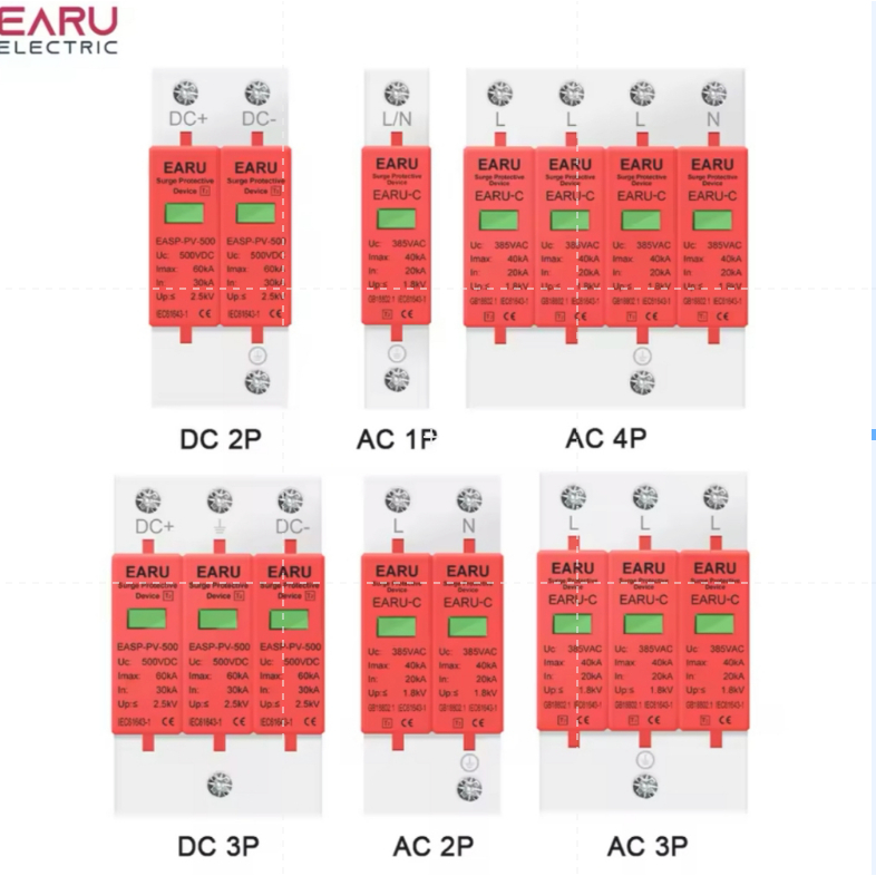 AC DC Surge Protector Device SPD  ป้องกันฟ้าผ่า ไฟกระชาก  ฟ้าผ่า AC Surge สำหรับไฟบ้าน  DC Surge สำห
