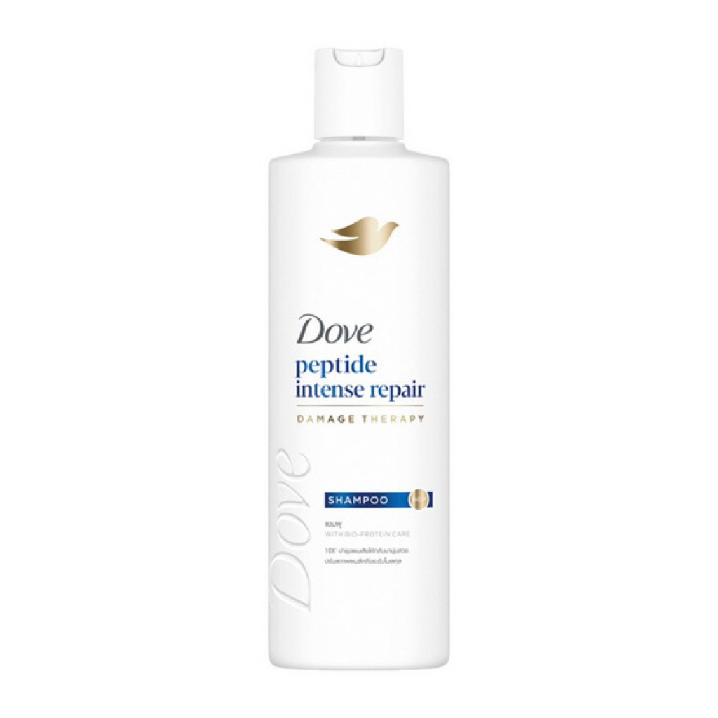 หมดอายุปี 28 Dove Peptide Intense Repair Damage Therapy Shampoo 170 ml