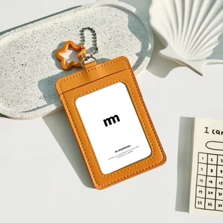 𝗟𝗘𝗔𝗧𝗛𝗘𝗥 𝗖𝗔𝗥𝗗 + 𝗦𝗧𝗔𝗥 𝗞𝗘𝗬 𝗥𝗜𝗡𝗚 กรอบบัตรแบบหนัง + พวงกุญแจ