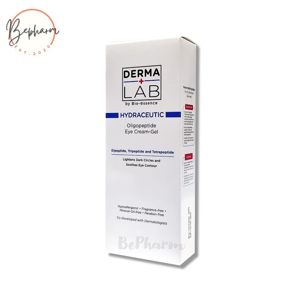 Derma Lab Hydraceutic Oligopeptide Eye Cream-Gel 15 g เดอร์มา แลป อาย ครีม-เจล
