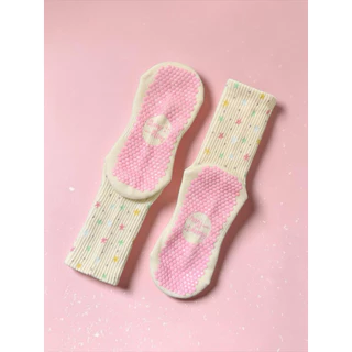 ถุงเท้าพิลาทิส Lucky Honey X GlowFlow Active - The Stardust Crew Grip Sock (Limited Edition)