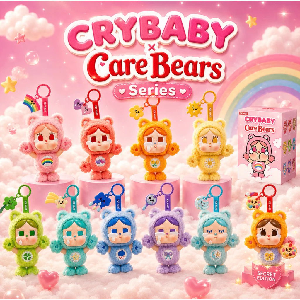 🧸 พร้อมส่ง🧸 New CRYBABY × Care Bears Series ส่งจากไทย ของแท้ 💯%