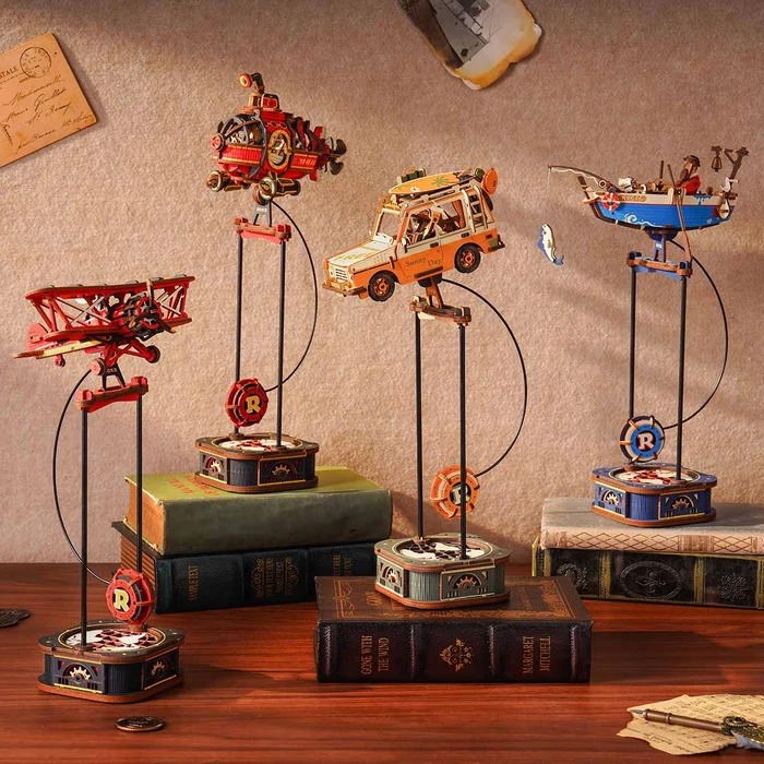 ROKR 3D Wooden Puzzle : Gravity Swing Pendulum Balance | ของแต่งบ้าน ชุดโมเดลตัวต่อไม้ ของเล่นศิลปะ DIY