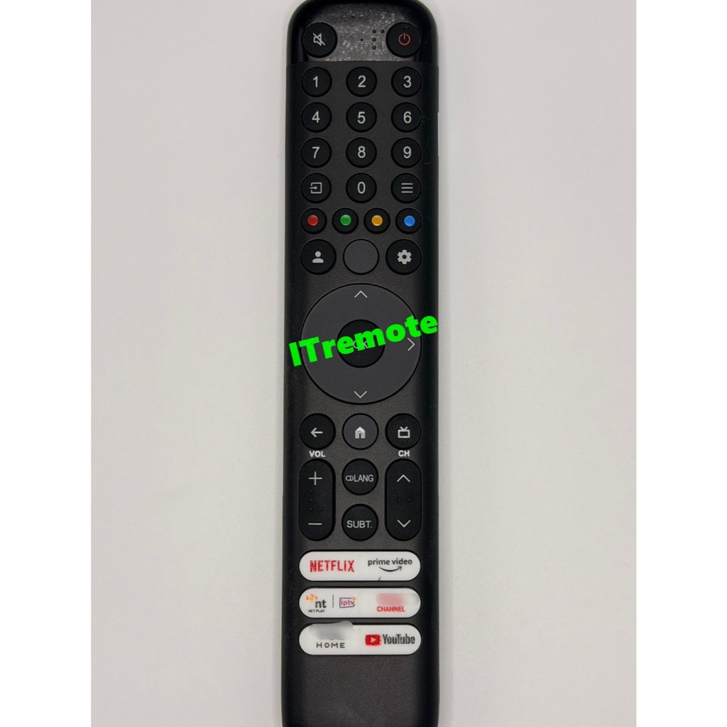 รีโมททีวีที่ใช้งานได้กับ  TCL รุ่น  C855 **ไม่มีคำสั่งเสียง** ใช้กับรุ่น 65C855/75C855/65C747/V6B