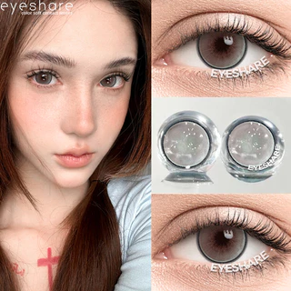 {COD}-Eyeshare Prague คอนแทคเลนส์สีน้ำเงิน 14.2mm เลนส์ตาโต เลนส์แฟชั่น ส่งฟรี มีอายุหนึ่งปี ปริมาณความชื้น: 40%