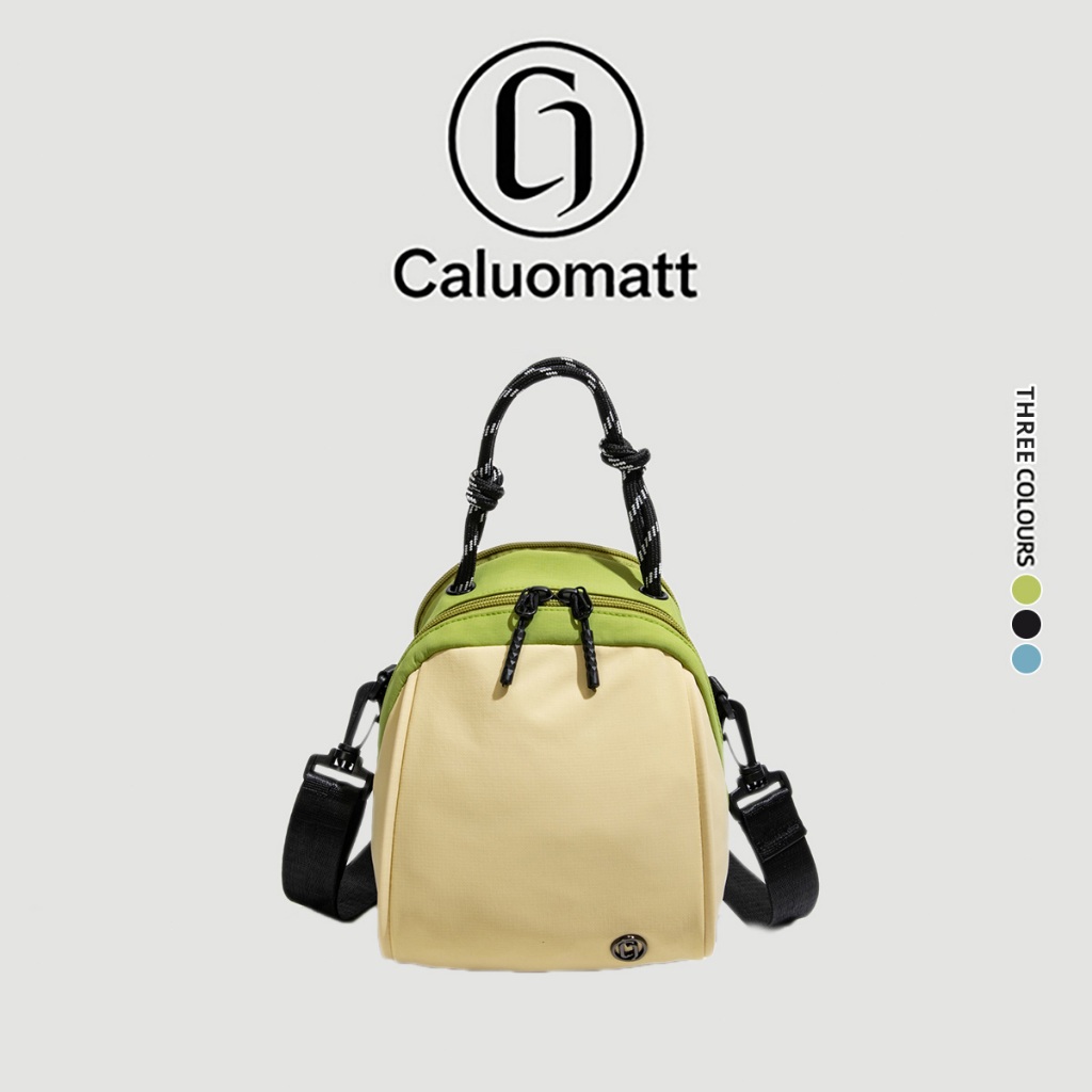 【Caluomatt.TH】กระเป๋าสะพายข้างมินิ ผ้าไนล่อนกันน้ำ สไตล์กลางแจ้ง พกพาง่าย มี3สี