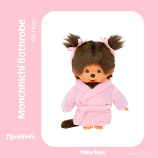 ของแท้ 100% Monchhichi กล่องแดง ตุ๊กตาม่อนชิ พร้อมฐานตั้งโชว์สีแดง