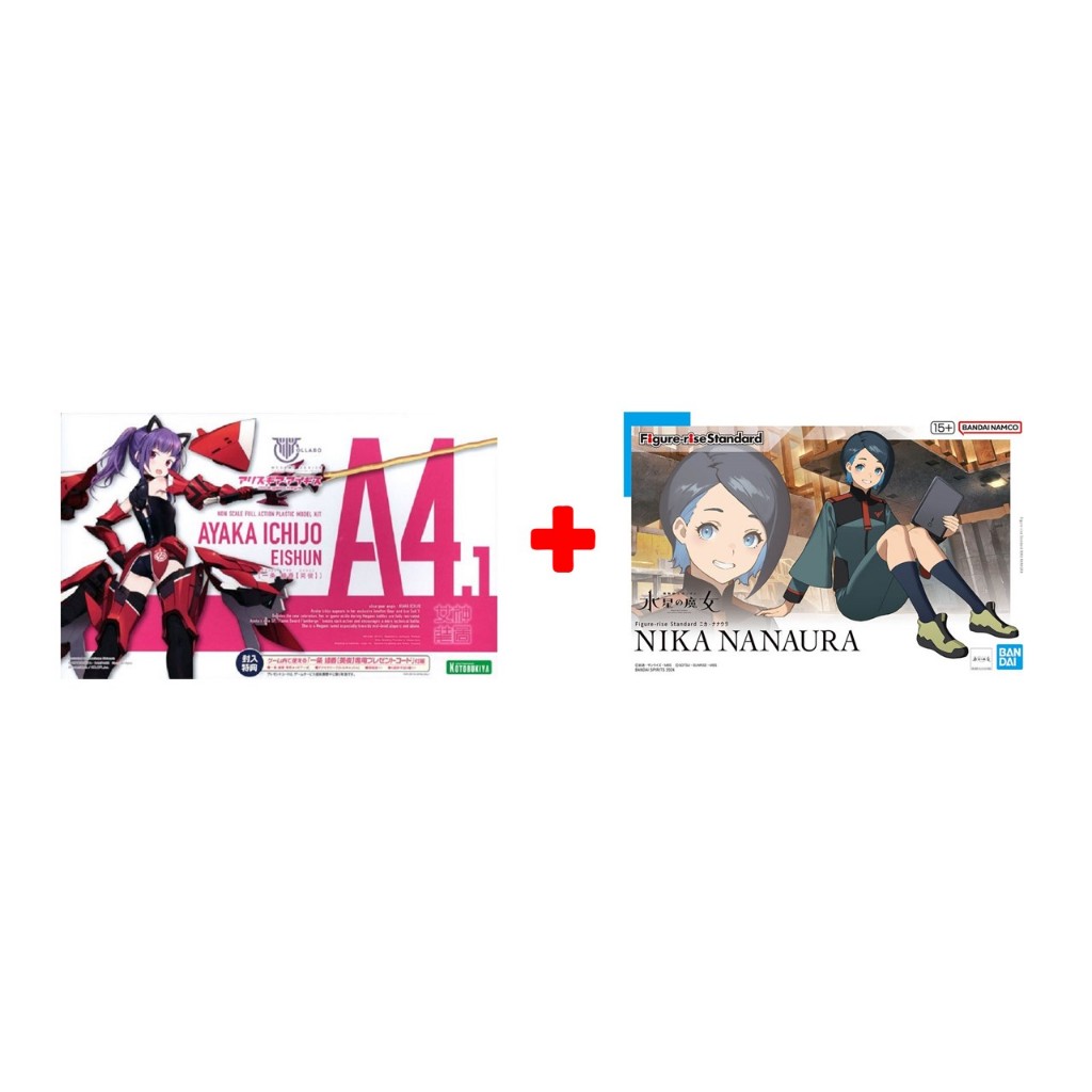 4934054026845,4573102674197 : Megami Device: Ayaka Ichijo (Ei-shun) + Figure-rise Standard Nika Nana