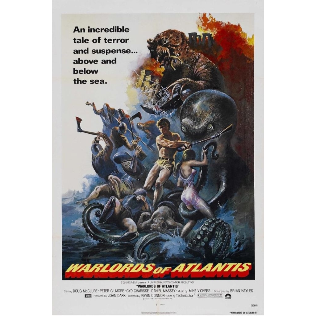*แนะนำ DVD ปก+สกรีนแผ่น Warlords of Atlantis (1978) ถล่มพิภพใต้สมุทร‎