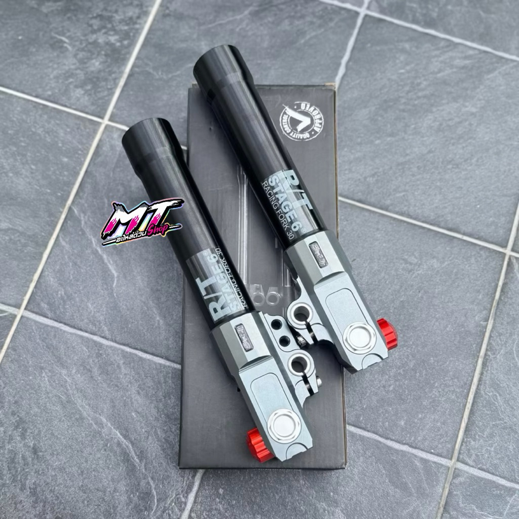 🛵🛵 กระบอกโช๊คST6 CNC ใส่เวฟ110i 125r-s-บังลม 125i ปลาวาฬ-Led ใส่เวฟทุกรุ่น ใช้กับแกนโช๊คเดิมได้เลย #