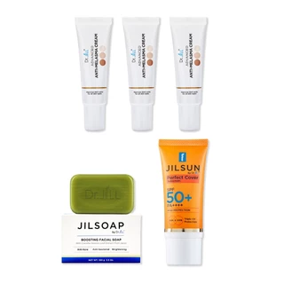 [ส่งฟรี] Dr.JiLL Advanced Anti-Melasma Cream ครีมทาฝ้า 3 หลอด + JILSUN Perfect กันแดดเนื้อแมท + JILSOAP สบู่ล้างหน้า