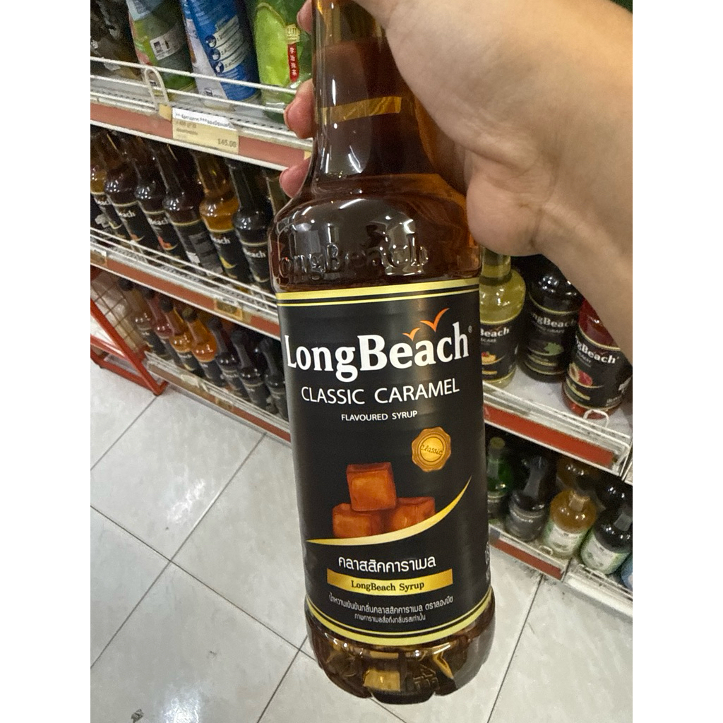 Classic Caramelลองบีช ไซรัปคลาสสิค คาราเมล ขนาด 740 มล.LongBeach Classic Caramel Syrup size 740 ml.