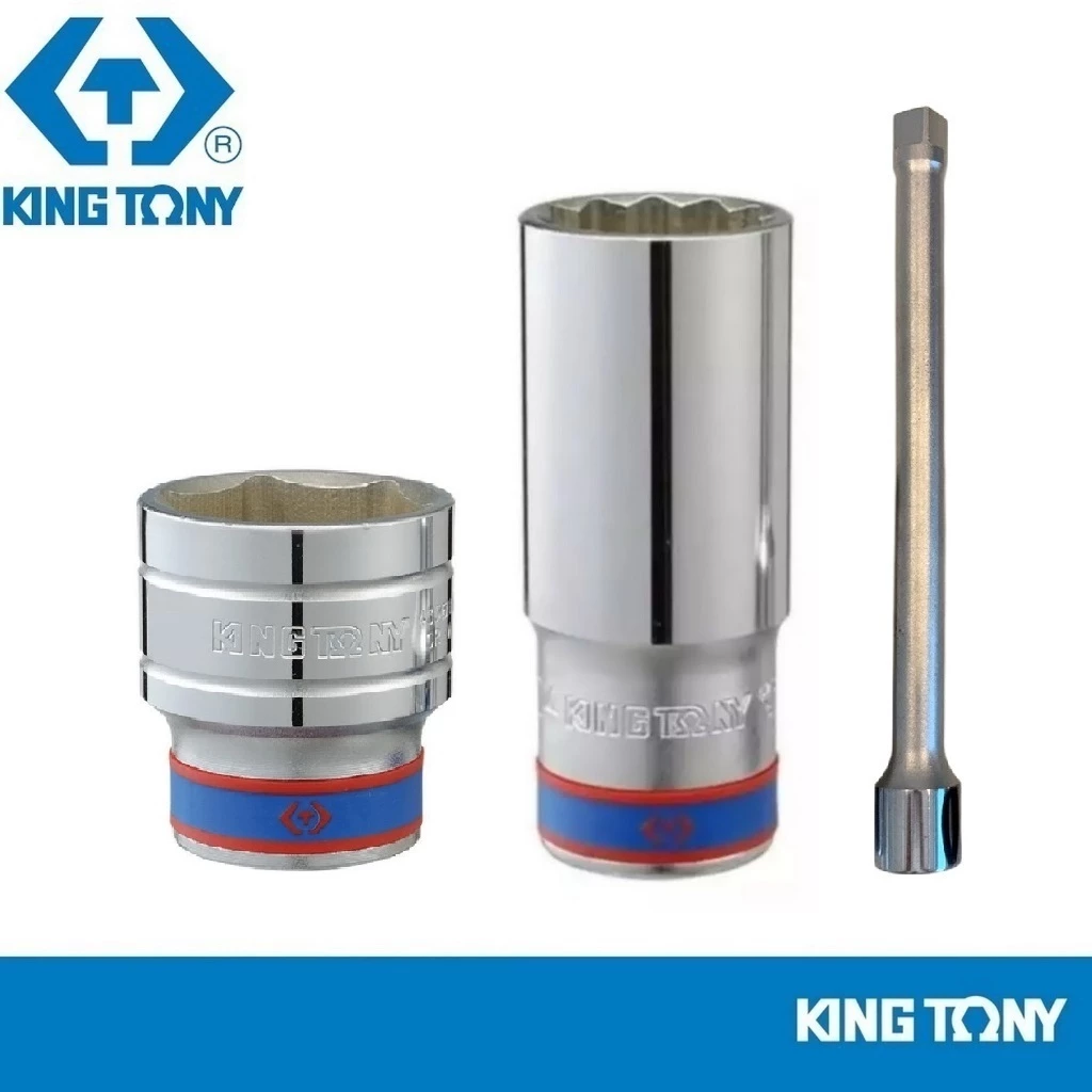 Kingtony ลูกบล็อคสั้น 6 เหลี่ยม 1/2” รุ่น 4335, (1/2” รุ่น 4350M #30, 4532M #32) , 3/4" รุ่น 6335 ลูกบล็อก คิงโทนี่