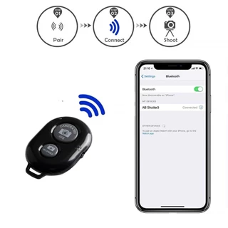 🔥AB Shutter3 Bluetooth รีโมทถ่ายรูป แบบไร้สาย พร้อมถ่าน รีโมตกดชัตเตอร์บลูทูธไร้สาย