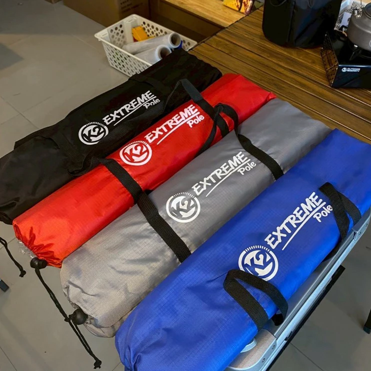 K2 EXTREME POLE เสาทาร์ป เสาฟลายชีท ค้ำหน้าเต็นท์ อลูมิเนียม น้ำหนักเบา พร้อมกระเป๋า (1ชุดมี 2 ต้น) ปรับระดับได้