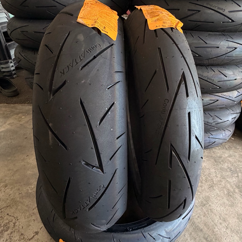 ยาง cotisport attack2 120/70-17,160/60-17(ปี 25) ราคาคู่ละ