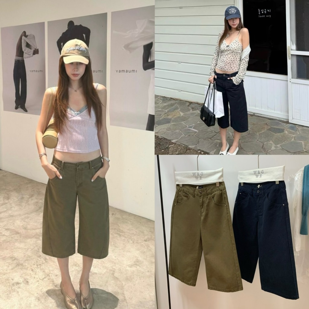 กางเกงขา4ส่วน ทรงสวย - 10769 TAG WG.WE