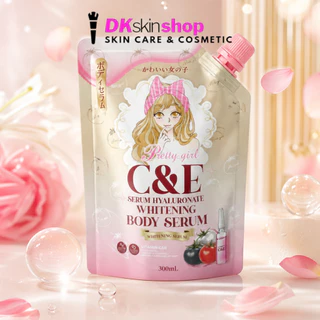พริตตี้เกิร์ล ซีแอนด์อี เซรั่ม ไฮยาลูโรเนต ไวท์เทนนิ่ง บอดี้ เซรั่ม PRETTY GIRL C&E SERUM (300ml.)